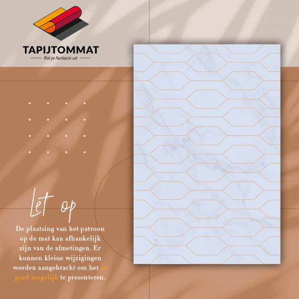 Tapis vinyle Marbre décoré
