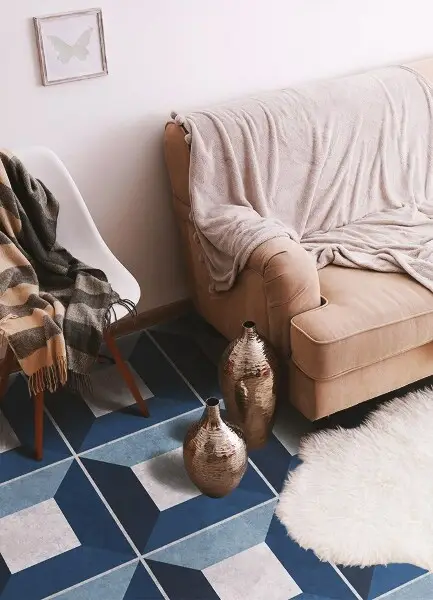 Tapis vinyle Blocs cubistes