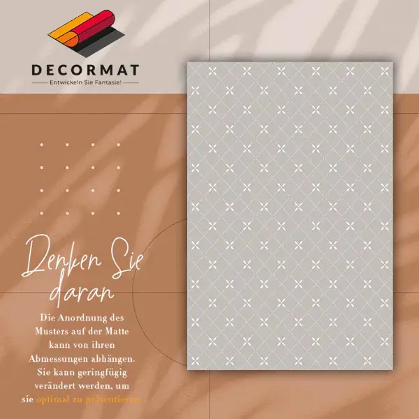 Tapis vinyl Croix délicates