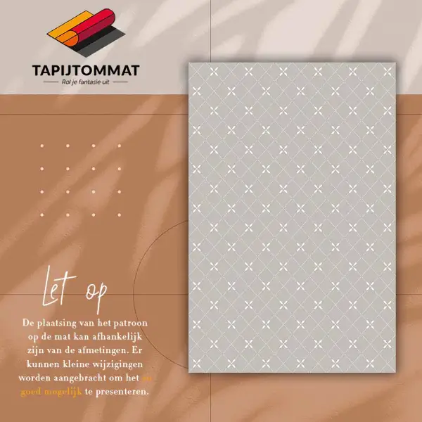 Tapis vinyl Croix délicates