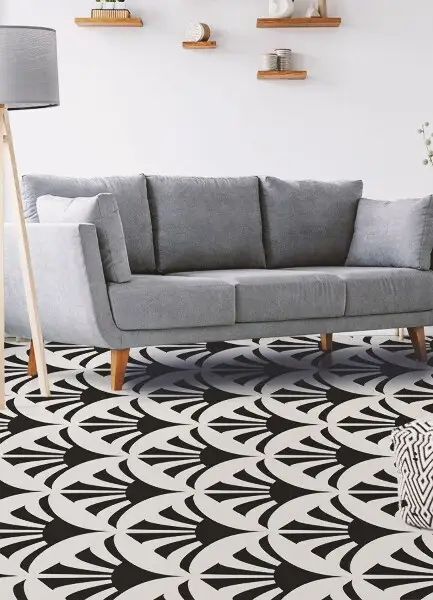 Tapis en vinyle Feuilles géométriques