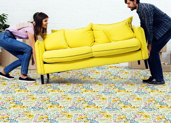 Tapis vinylique Fleurs de printemps