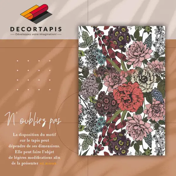 Tapis vinyle Fleurs diverses