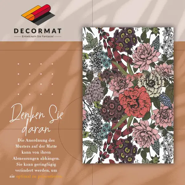 Tapis vinyle Fleurs diverses