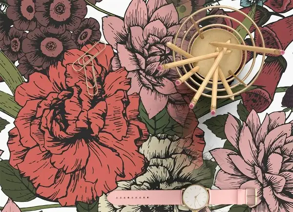 Tapis vinyle Fleurs diverses