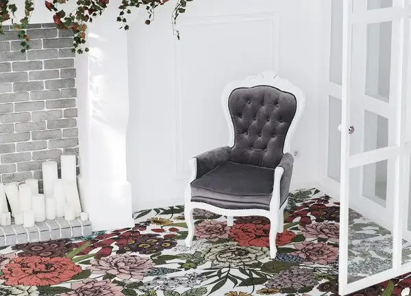 Tapis vinyle Fleurs diverses