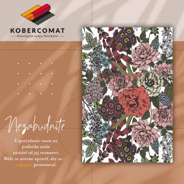 Tapis vinyle Fleurs diverses