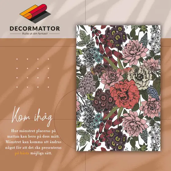 Tapis vinyle Fleurs diverses