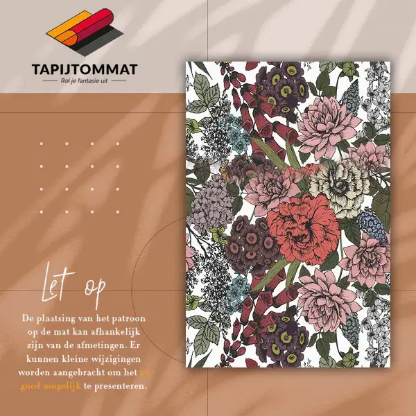Tapis vinyle Fleurs diverses