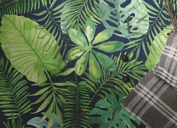 Tapis vinyle Feuilles tropicales
