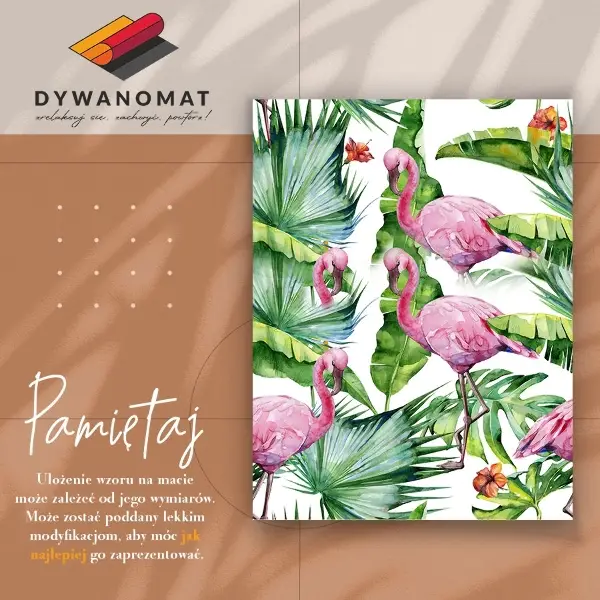 Tapis vinyle Flamants