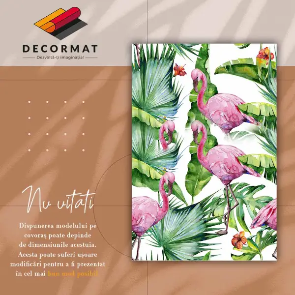 Tapis vinyle Flamants
