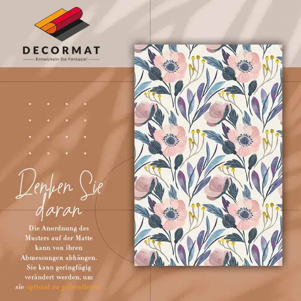 Tapis en vinyl Fleurs