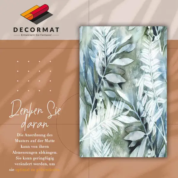 Tapis vinyle Fleurs aquarelles