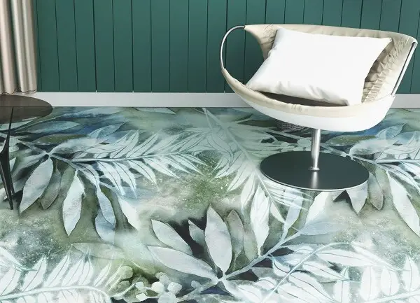 Tapis vinyle Fleurs aquarelles