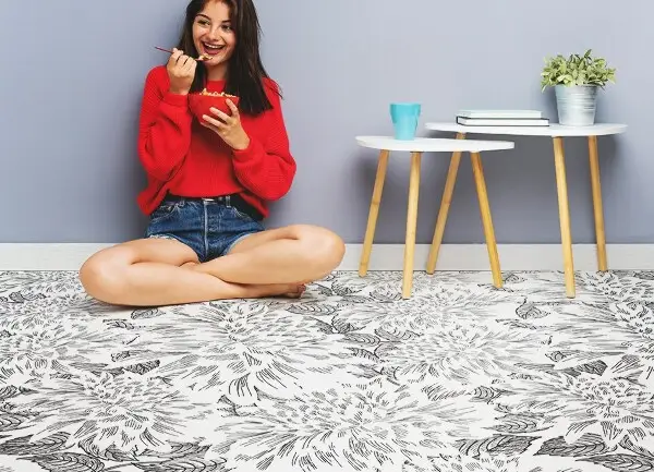 Tapis vinyle Contours bourgeon