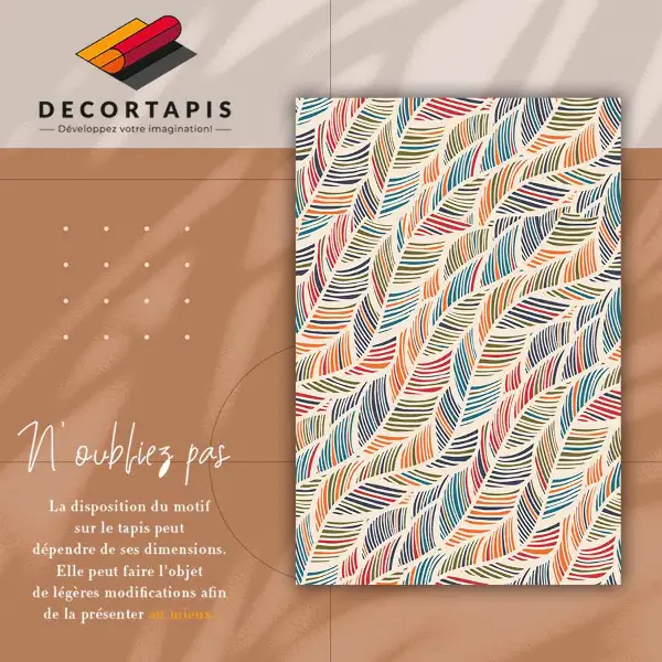 Tapis vinylique Feuilles de contour