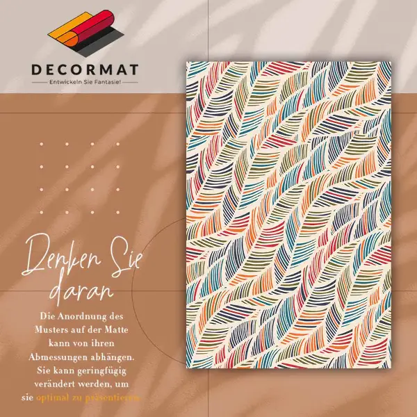 Tapis vinylique Feuilles de contour