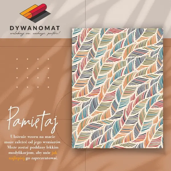 Tapis vinylique Feuilles de contour