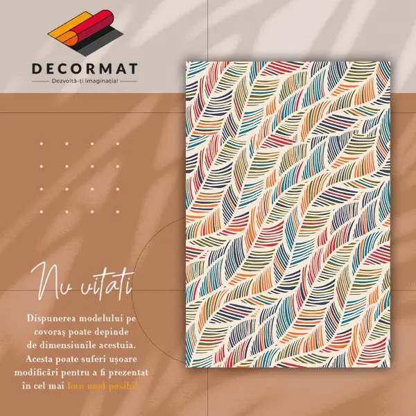 Tapis vinylique Feuilles de contour
