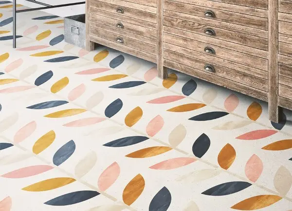 Tapis vinyle Petites feuilles