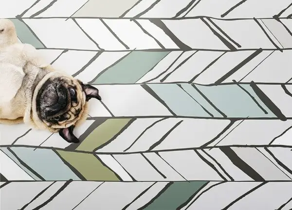 Tapis vinyle Spots indiens