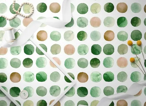 Tapis vinyle Points aquarelles