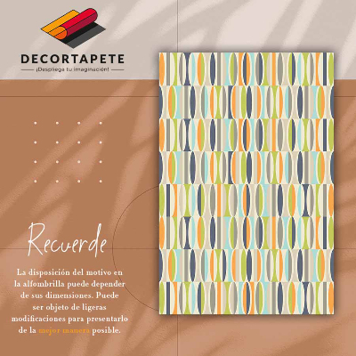 Tapis vinyl Ovales géométriques