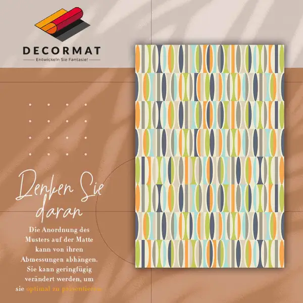 Tapis vinyl Ovales géométriques