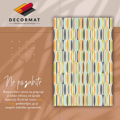 Tapis vinyl Ovales géométriques