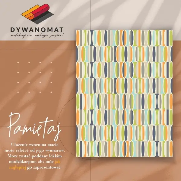 Tapis vinyl Ovales géométriques
