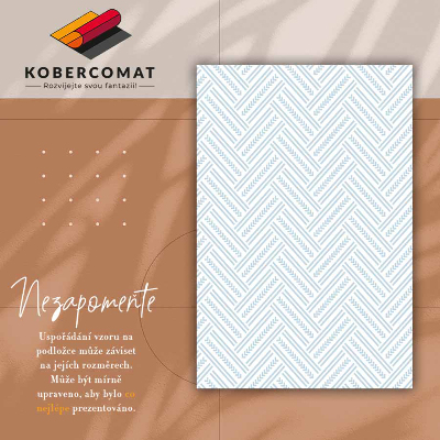 Tapis vinylique Herringbone Zigzag