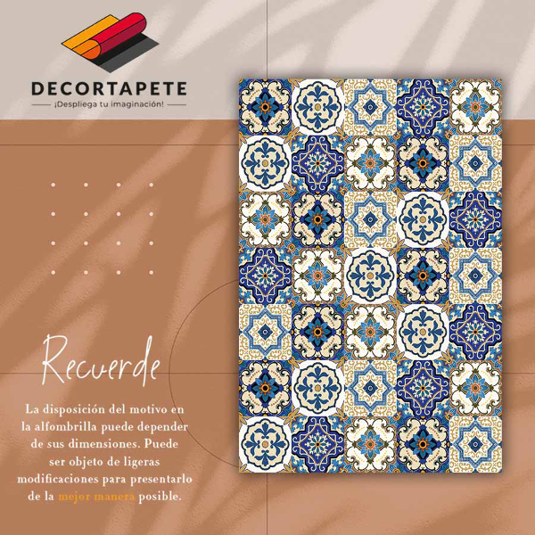 Tapis vinyl Tuile portugaise