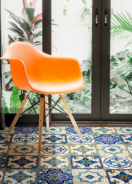 Tapis vinyl Tuile portugaise