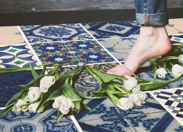Tapis vinyle Tuiles marocaines