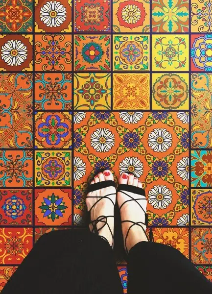 Tapis en vinyle Tuiles marocaines