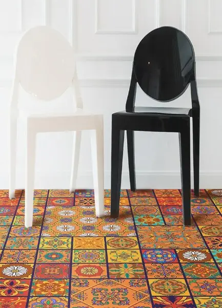 Tapis en vinyle Tuiles marocaines