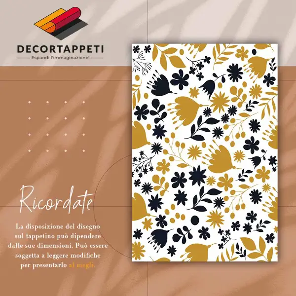 Tapis vinyl Fleur