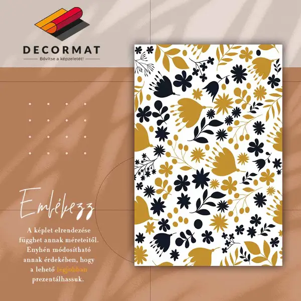 Tapis vinyl Fleur