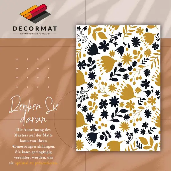 Tapis vinyl Fleur