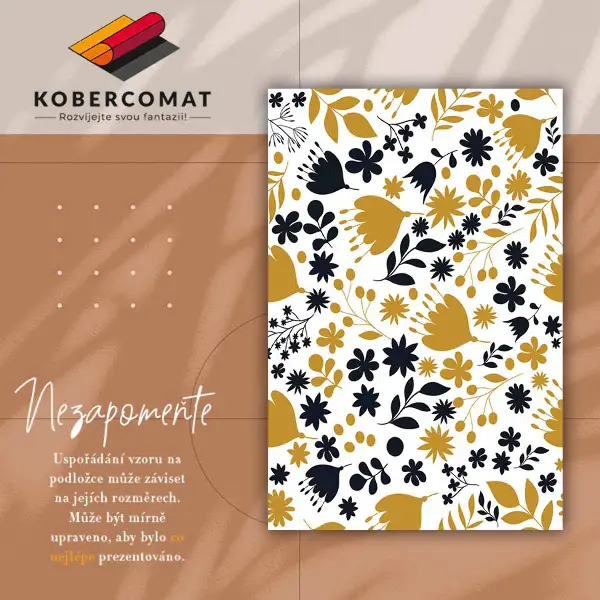 Tapis vinyl Fleur