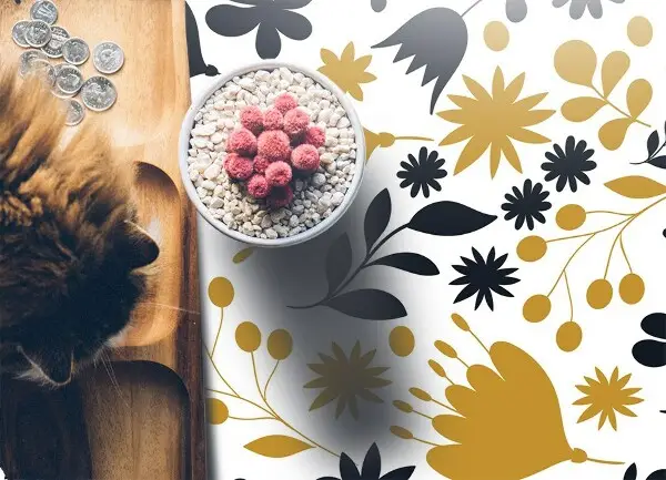 Tapis vinyl Fleur