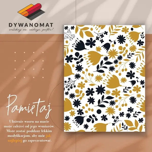 Tapis vinyl Fleur