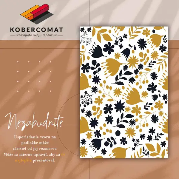 Tapis vinyl Fleur