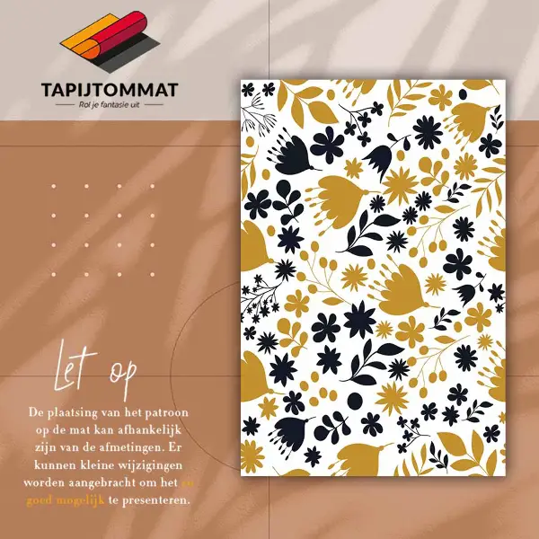 Tapis vinyl Fleur