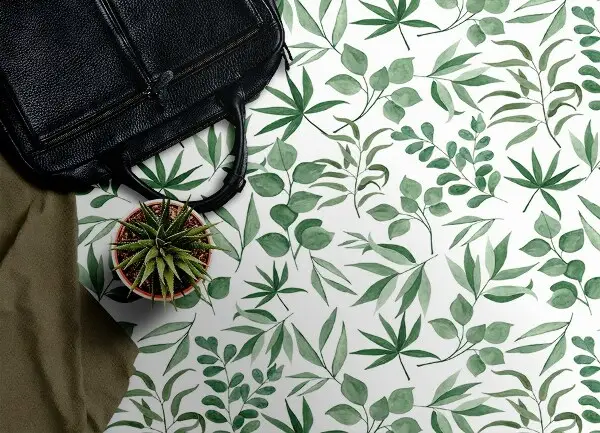 Tapis vinyle Petites feuilles