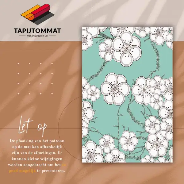 Tapis vinyle Bourgeons géométriques
