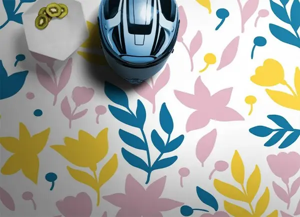 Tapis en vinyl Fleurs abstraites