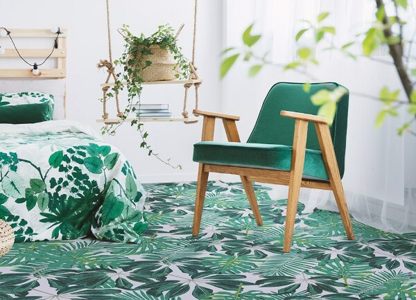 Tapis vinyle Feuilles de palmier