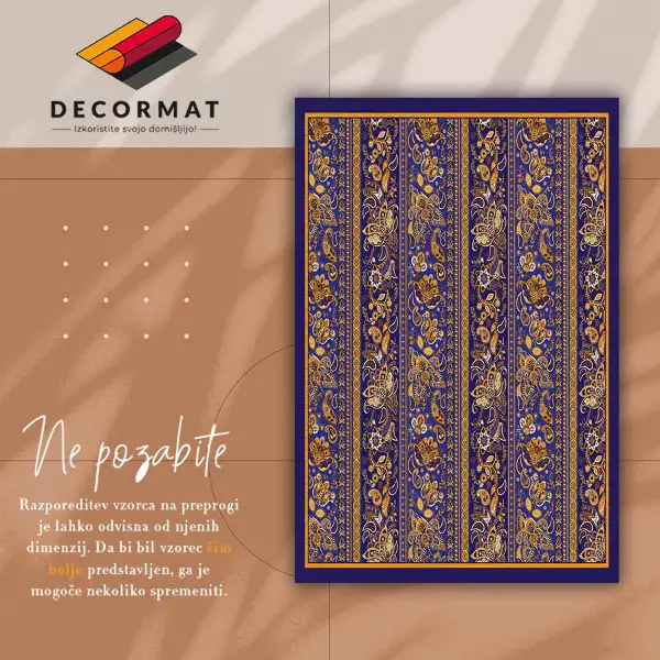 Tapis vinyle Paisley vintage